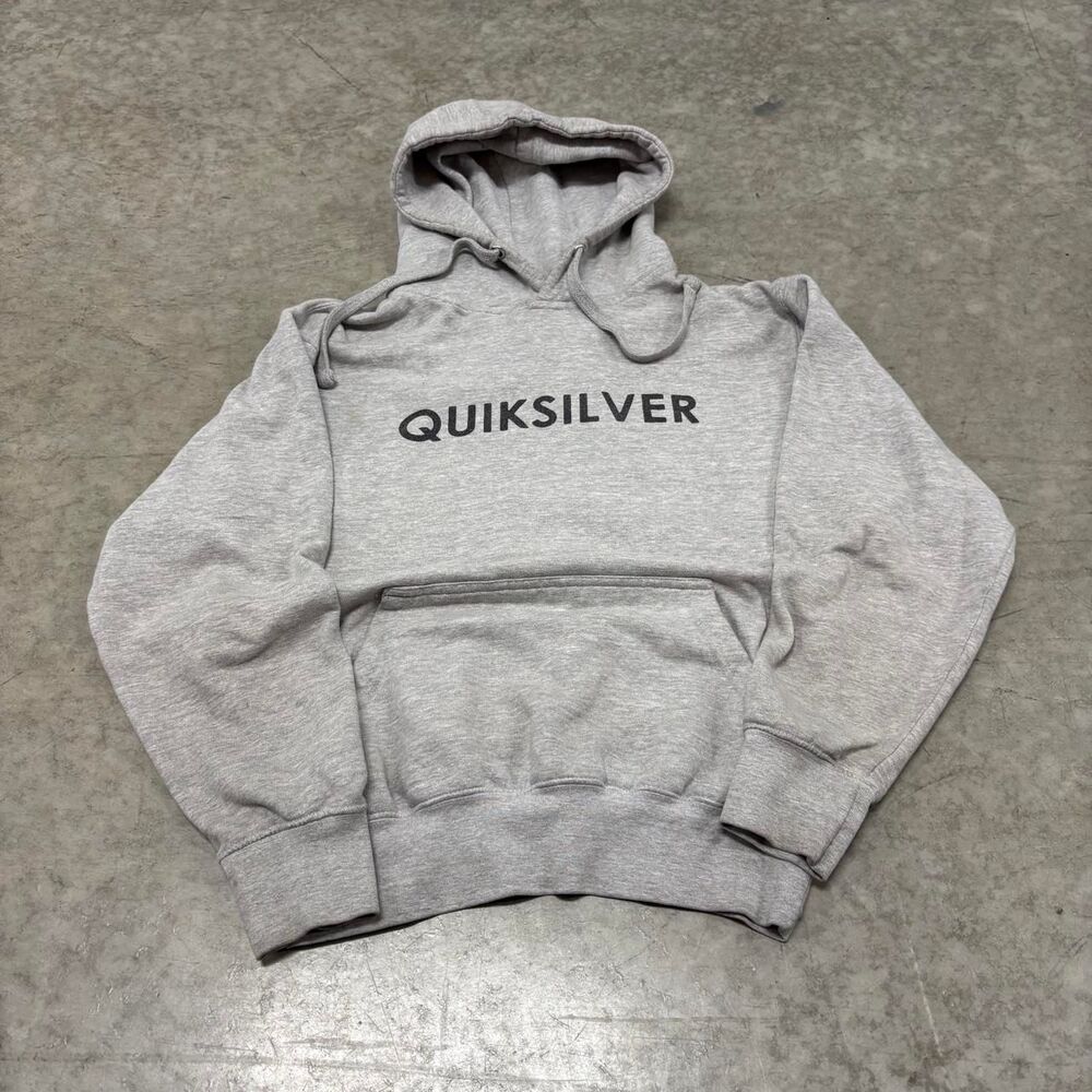 Quiksilver Men's Grey Hoodie